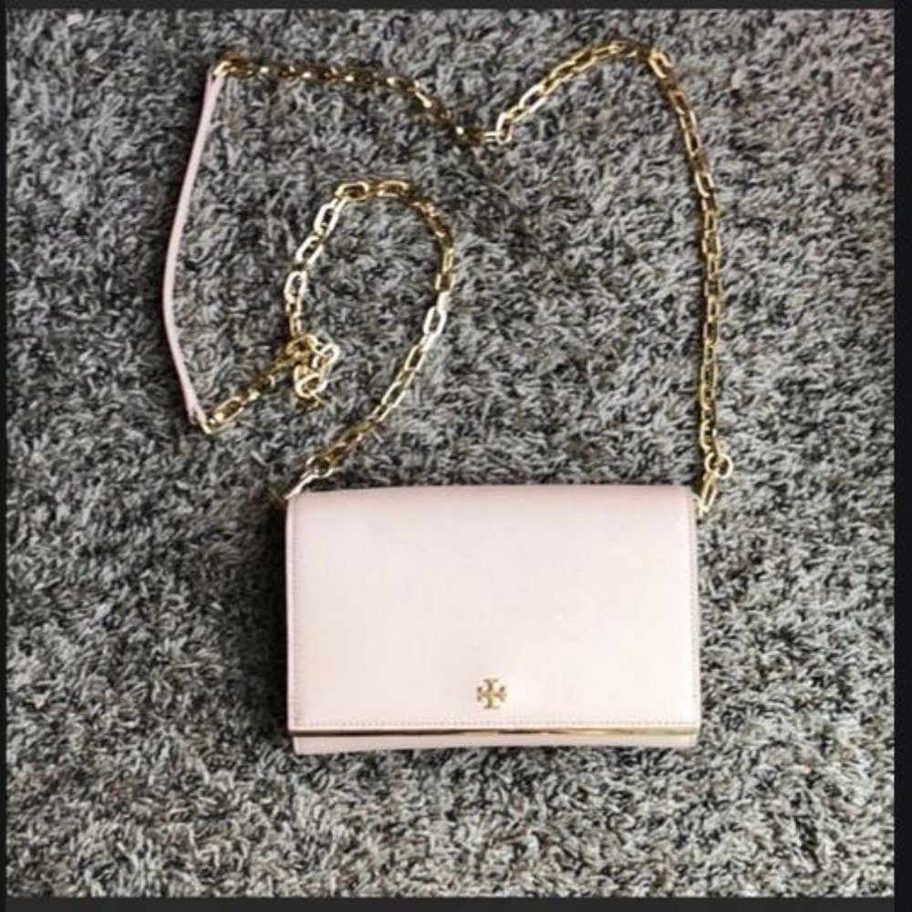 Tory Burch Emerson Robinson purse wallet pink